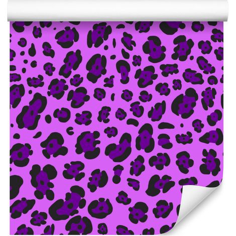 Papel pintado con estampado de piel de animal morado, detalles finos, 50x1000 cm (1/5)