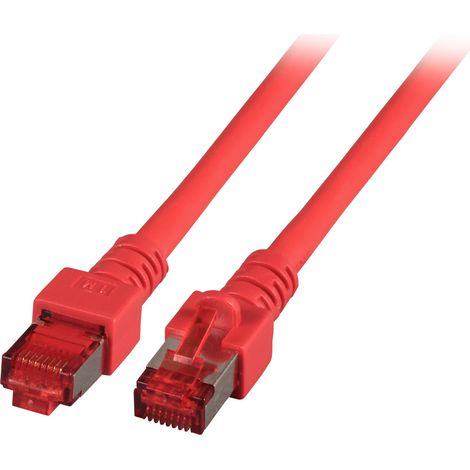 Cordon de brassage RJ45 S/FTP cat. 6 LSZH rouge 5 m