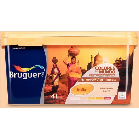 Colori del mondo india soft peach 4l bruguer