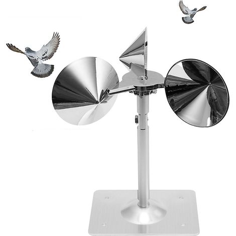 Miroir anti-oiseaux à énergie éolienne, moulin à vent multi-lentilles, dispositif anti-oiseaux réfléchissant rotatif, 26x14x7cm (1/5)