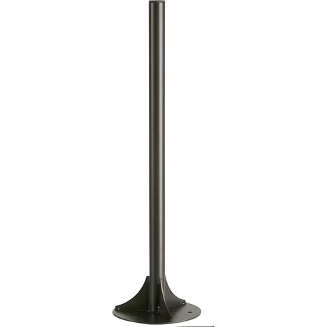 Poteau centré sur platine 1 ou 2 flux à fixer Collec - gris manganèse (1/2)