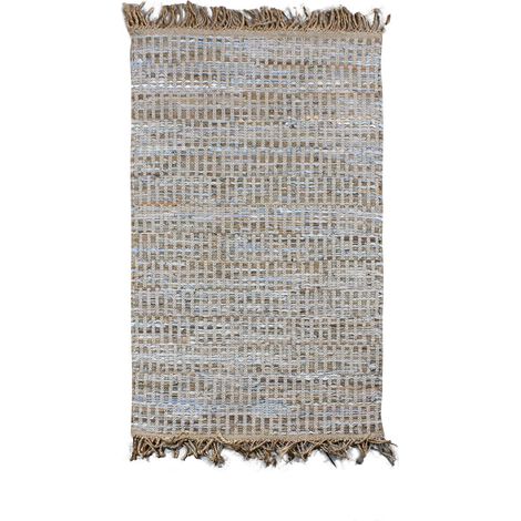 Tapis en cuir, jute et coton, ALTAY (1/5)