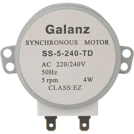Moteur de plateau tournant synchrone neuf et compatible pour four à micro-ondes Galanz SS-5-240-TD universel GAL-5-240-TD (1/3)