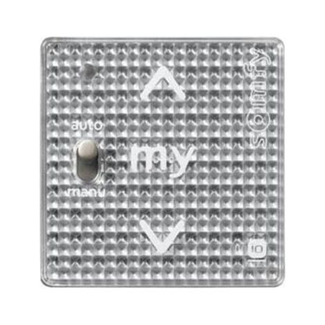 Comando Pulsante Parete Sfioramento SOMFY SMOOVE 1 A/M IO - SILVER SHINE 1811014 1 Canale