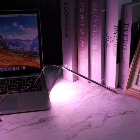 Lampe de croissance LED ABS 5V 53,55 lm/W à une tête, spectre complet blanc, pour plantes (1/5)