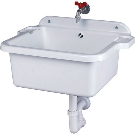 1PZ PILOZZO LAVATOIO DA PARETE cm 60 x 45 x h.28