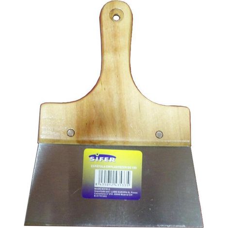 SIFER sifer espatula emplastecer acero mango madera 180 mm h0316