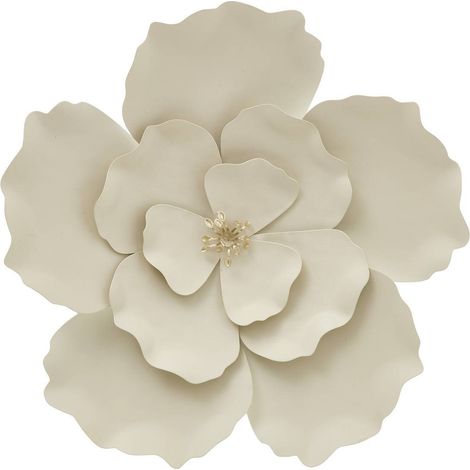 Décoration murale Flok 29x29cm beige - Atmosphera créateur d'intérieur (1/4)