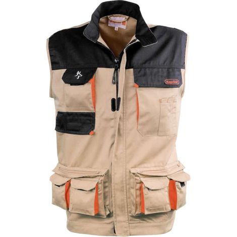 Gilet Colore Beige e Nero. Taglia XL