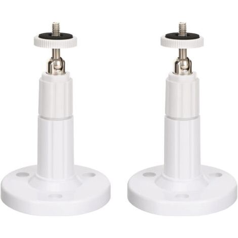 (Paquet de 2) Fixation Murale caméra de sécurité intérieure/extérieure, Support de Plafond réglable pour Support Arlo, Arlo Pro et Autres modèles compatibles (Blanc) (1/5)