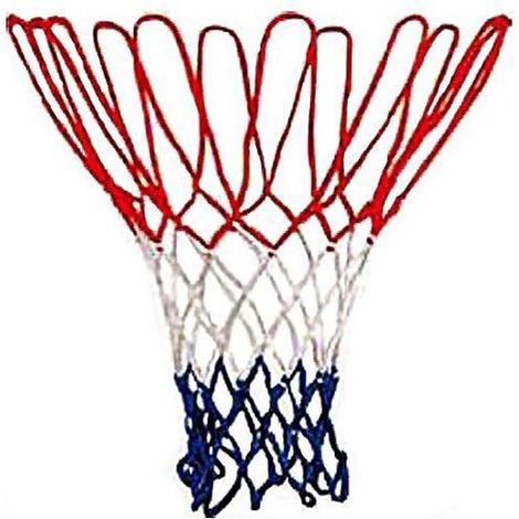 Filet de basket-ball en nylon PP épais, panier de basket-ball en polyester 2 et 3 couleurs, panier de basket-ball extérieur pour adultes, filet de basket-ball professionnel. (1/2)