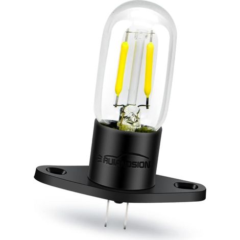 Z187 Ampoule Micro-Ondes T170 Bornes Droites Base 240V 2A 25W LED Ampoule Micro-Ondes pour Lampe Four Micro-Ondes Poire Universelle, Blanc (1/5)