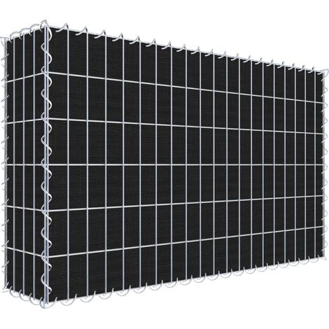 Gabiondeco - Gabion a végétaliser avec toile non-tissée 100 cm x 60 cm x 20 cm (L x H x P). maille 5 cm x 10 cm. spirale - Made in Germany (1/3)