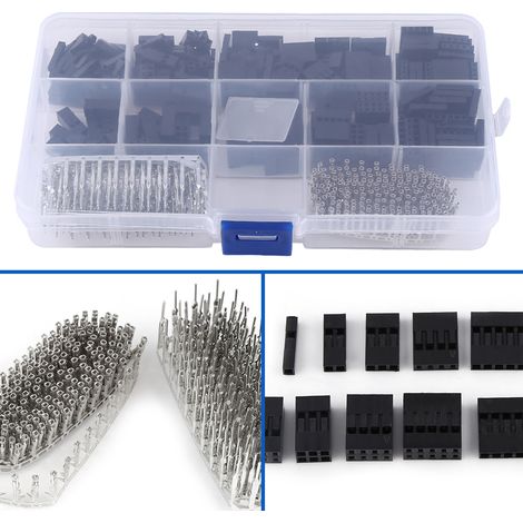 Kit de 610 connecteurs cavaliers DuPont 2,54 mm avec bornier (1/5)