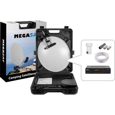 MegaSat HD 6000 Sistema SAT per campeggio con ricevitore