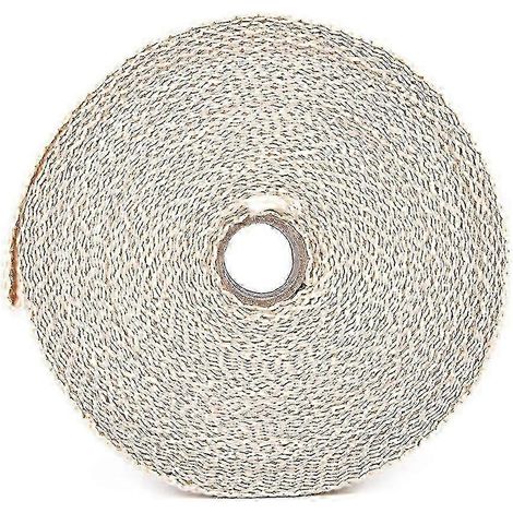 Bande isolante thermique en fibre de verre pour collecteur d'échappement de voiture, jaune clair, 5 cm x 15 m