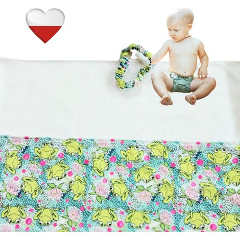 Matelas à langer réutilisable NappiMe en forme de grenouille (1/5)