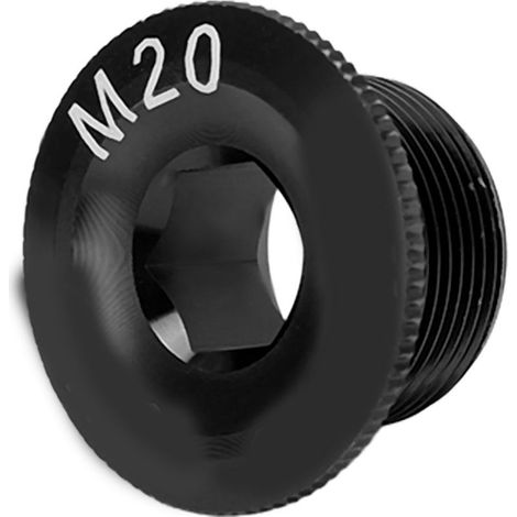 CANSUCC M20 Vis de couvercle de manivelle vélo en alliage d'aluminium résistant à la corrosion, capuchons de boulons noirs (1/5)