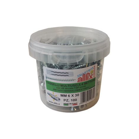 ALLFIX  50 TASSELLI CON VITE F4 8X40 MM- ALLFIX ITALIA- 1,0 confezione