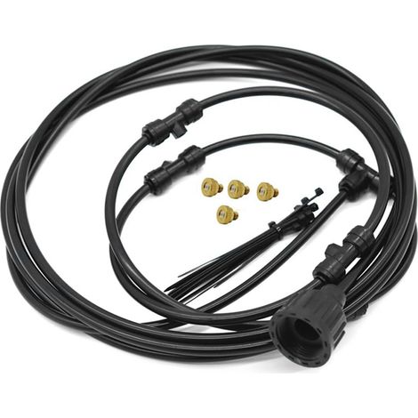 Kit Brumisateur Pour Ventilateur Extérieur - Anneau Brumisateur 3 m - Système de Refroidissement par Eau Froide - Pour Ventilateurs Existants - 1 Pièce (1/5)