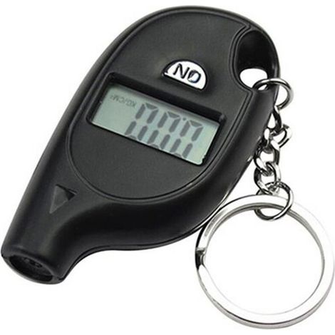 Dripex Manomètre numérique de pression des pneus pour mini voiture, format de poche, VT708, avec porte-clés (1/5)