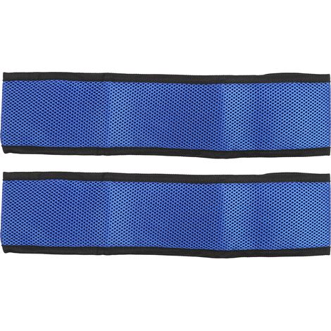2Sangles de mollet pour fauteuil roulant, bleues, respirantes, stabilité corporelle renforcée, sangle de jambe de transport pour personnes âgées, taille L pour roue de 47 cm (1/5)