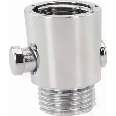 Robinet d'arrêt limiteur de débit de douche Pommeau de douche bouton pause vanne d'arrêt d'eau régulateur de débit interrupteur d'arrêt (1/5)