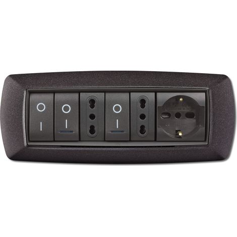 PLACCA LIFE LIVING PLAST GRIGIO NOTTE VULCAN 7P (1/3)