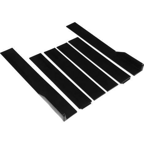 Lot de 6 bas de caisse universels en ABS noir, flexibles, haute résistance, anti-rayures, pour automobile. (1/5)