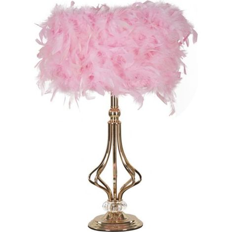 Lampada da tavolo con paralume decorativo Tarty - Rosa (1/2)