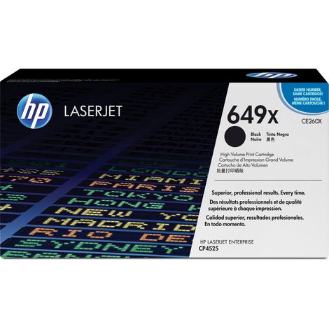 HP Cartridge No 649X HP649X HP 649X Black Schwarz (CE260X)