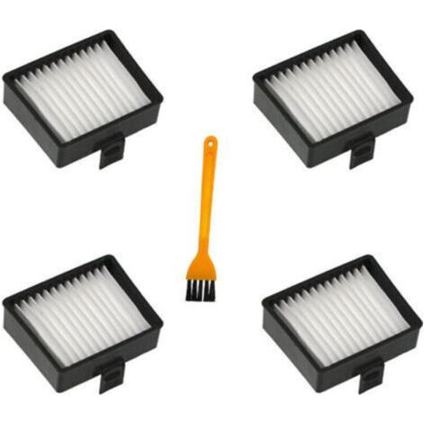 4 pièces Filtres plissé plat For Ryobi P712 P713 P714K aspirateur manuel，avec brosse de nettoyage (1/5)