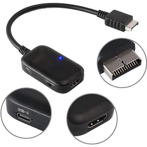 Câble adaptateur convertisseur HDTV de 30 cm de long pour console de jeux P2 (1/4)