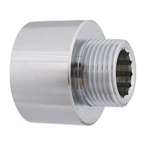 JS MS-VERLAENGERUNG DN15,1/2"     1/2"IGx3/8"AG,MESSING VERCHROMT