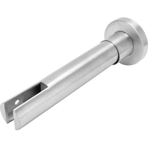 Support de fixation en acier inoxydable pour robinet en verre, quincaillerie pour toilettes publiques (1/5)