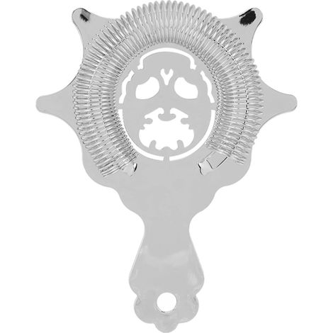 Passoire à barre inox amovible pour cocktails, idéale pour barmans et mixologues, argent (1/5)