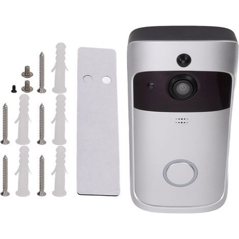 Visiophone WiFi sans fil intelligent avec vision nocturne IR et détection de mouvement bidirectionnelle – Sécurité domestique (1/5)