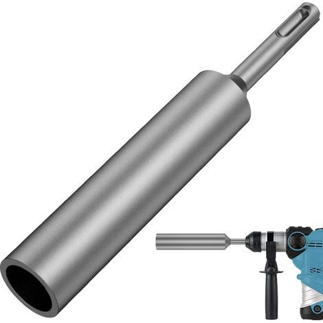 Outil d'enfoncement pour piquet de terre (longueur 160 mm) — Acier trempé, tête d'impact de 20 mm pour marteau perforateur — Compatible avec les marteaux perforateurs SDS Plus (1/5)