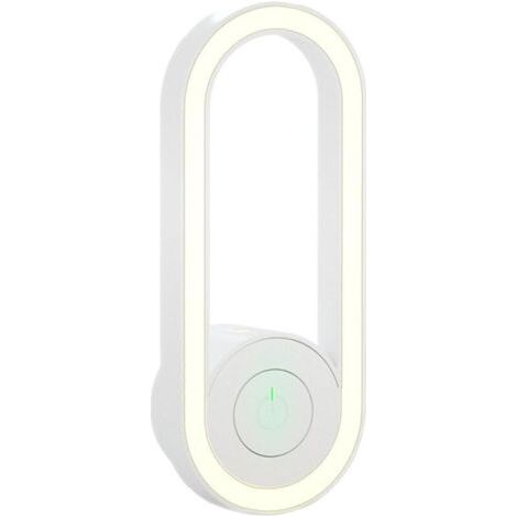 Répulsif anti-moustiques électrique, anti-parasites pour la maison et la chambre à coucher, dernière conversion de fréquence, ultrasons avec veilleuse LED, veilleuse anti-moustiques-Blanc (1/4)