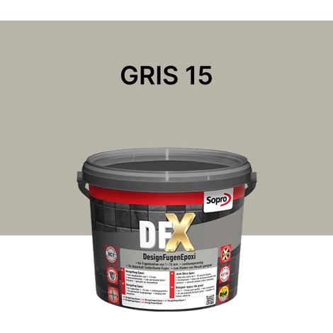 Joint Colle époxy bicomposant 1 à 10 mm - Sopro DFX - Gris 15 - 3 kg