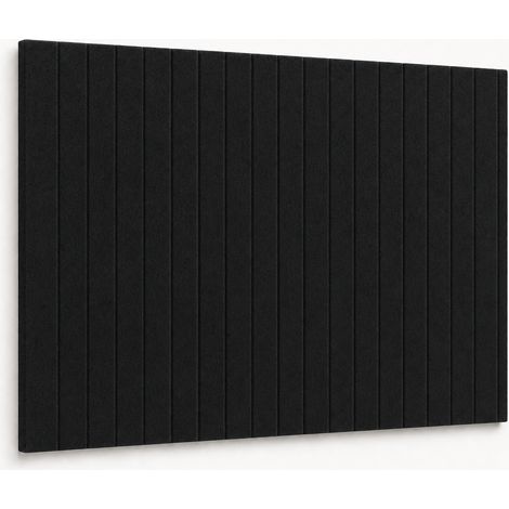Filz Pinnwand Groove Board Akustik Memoboard Schwarz 40 × 60 cm (1/4)