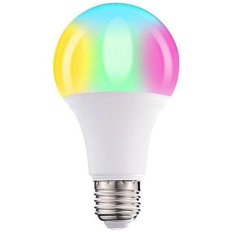 Ampoule LED décorative 10 W AC85-265 V E27 blanc froid + RGB avec télécommande