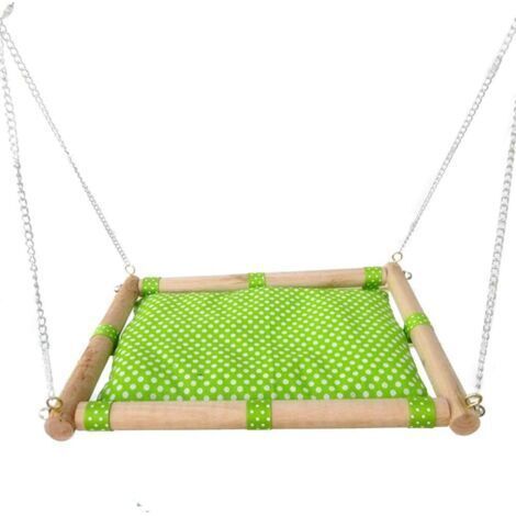 BUNTHAUS Hamac pour Hamster/souris cochon d'inde lit hérisson maison coussin literie jouet Cage accessoires en bois cadre détachable pour animal de compagnie