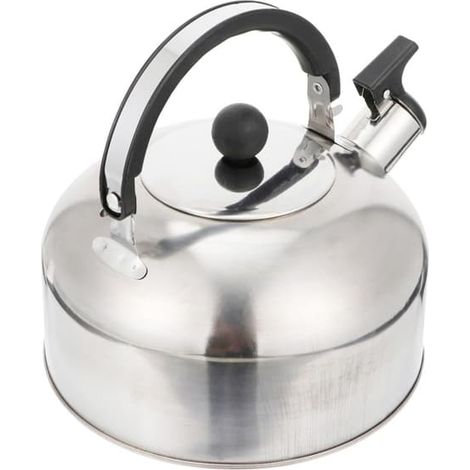 Théière sifflante 4L en acier inoxydable, compatible gaz, électrique et induction (1/5)