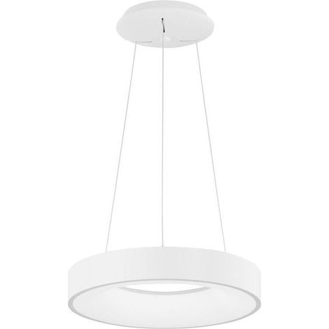 [NEUWERTIG] B-Ware Nova Luce Pendelleuchte Hängeleuchte RANDO THIN LED Weiß Warmweiß dimmbar 38 cm (1/2)