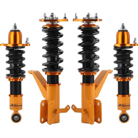 Ammortizzatori regolabili, altezza da terra regolabile da 1 a 3 pollici, sistema a doppio tubo, compatibile con Compact Sport Coupe 2000-2006, acciaio 55CrSi di alta qualità, supporti superiori in all (1/5)