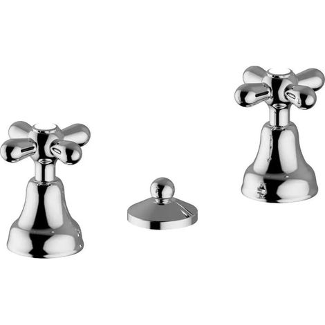 TEOREMA RUBINETTERIA Serie Daisy Rubinetto Batteria Bidet Cromo