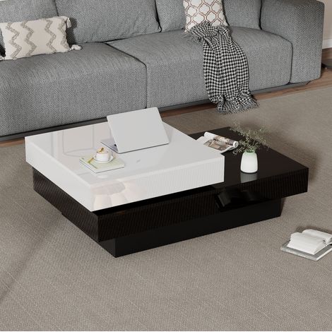 Mesa centro giratoria con almacenaje 103x60 cm OKMYHOME (1/5)