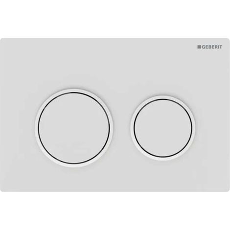 Geberit Omega20 - Betätigungsplatte, weiß matt 115.085.01.1