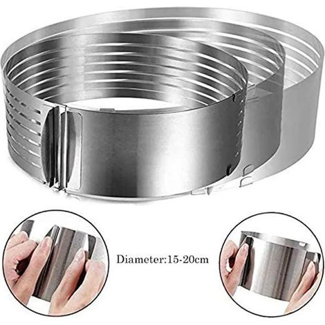 Outil de découpe pour fonds de gâteaux, pour une découpe facile et uniforme des fonds de gâteaux grâce à ses rails de guidage. (1/4)